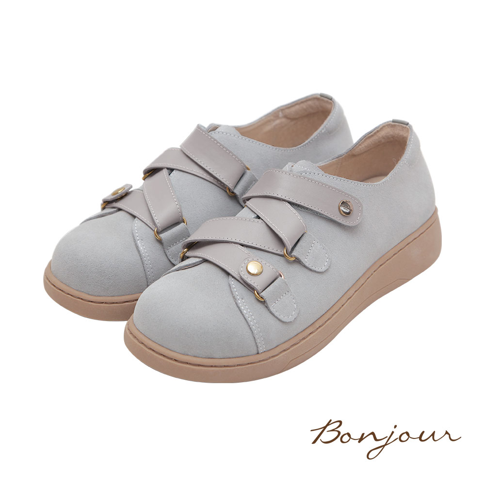 BONJOUR☆3M防水技術！MIT真皮厚底麵包鞋【B0655】5色 0