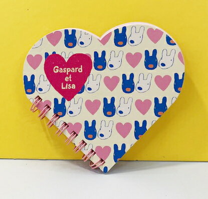 【震撼精品百貨】Gaspard et Lisa 麗莎和卡斯柏 心型線圈便條本-白#95420 震撼日式精品百貨