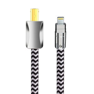 YYTCG 0.5~1M 發燒級DAC音源線 Lightning轉USB Type-B 無氧銅 編織線30-745-01