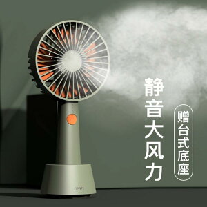 风扇-韓國手持小風扇便攜式usb充電迷你小型靜音隨台式大風力抖音同款 樂樂百貨