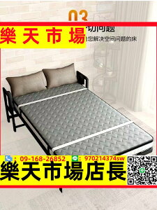 （高品質）無箱體壁床下翻床多功能壁床簡易床床五金件無框隱藏床上翻床