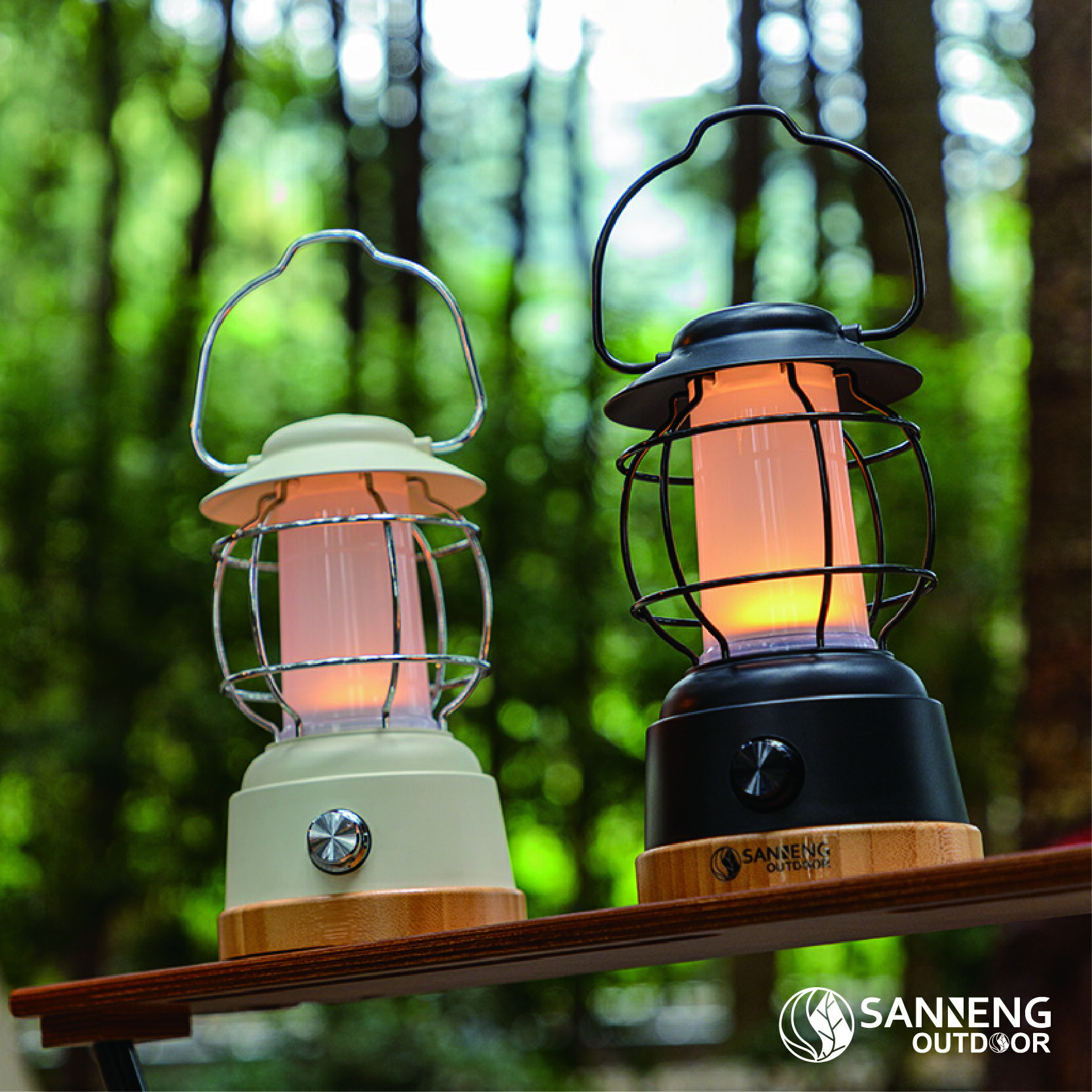 【OUTDOOR】復古LED露營燈/003001-白 003002-黑【APP滿額下單10%點數(單一帳號最高5000點)】1/31止 1