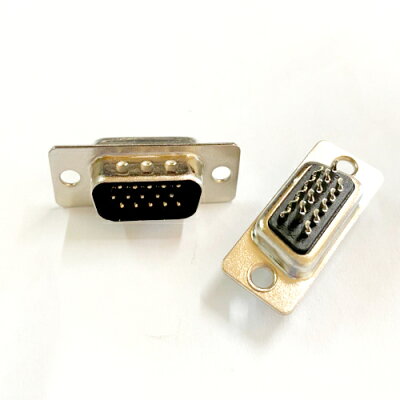 D型接頭 VGA15P 三排焊線式 公頭 D-SUB接頭 -10入/包 (含稅)【佑齊企業 iCmore】