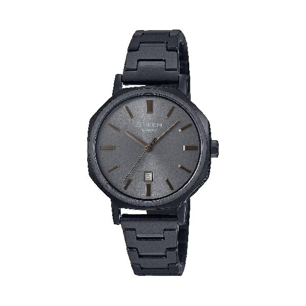 CASIO 卡西歐 SHE-4554BD-8A簡約自信八角形設計時尚腕錶 黑色 30mm｜樂天全館特惠中★指定刷卡回饋10%