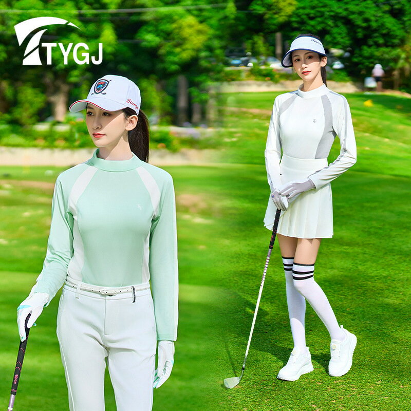TTYGJ高爾夫女裝上衣春夏女士運動服長袖T恤防曬打底衫golf服裝