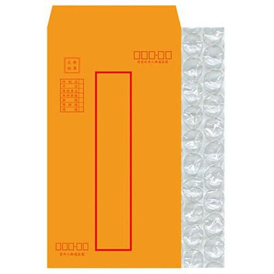 美加美 N1412 大12K氣泡紅框中式信封 每包10入