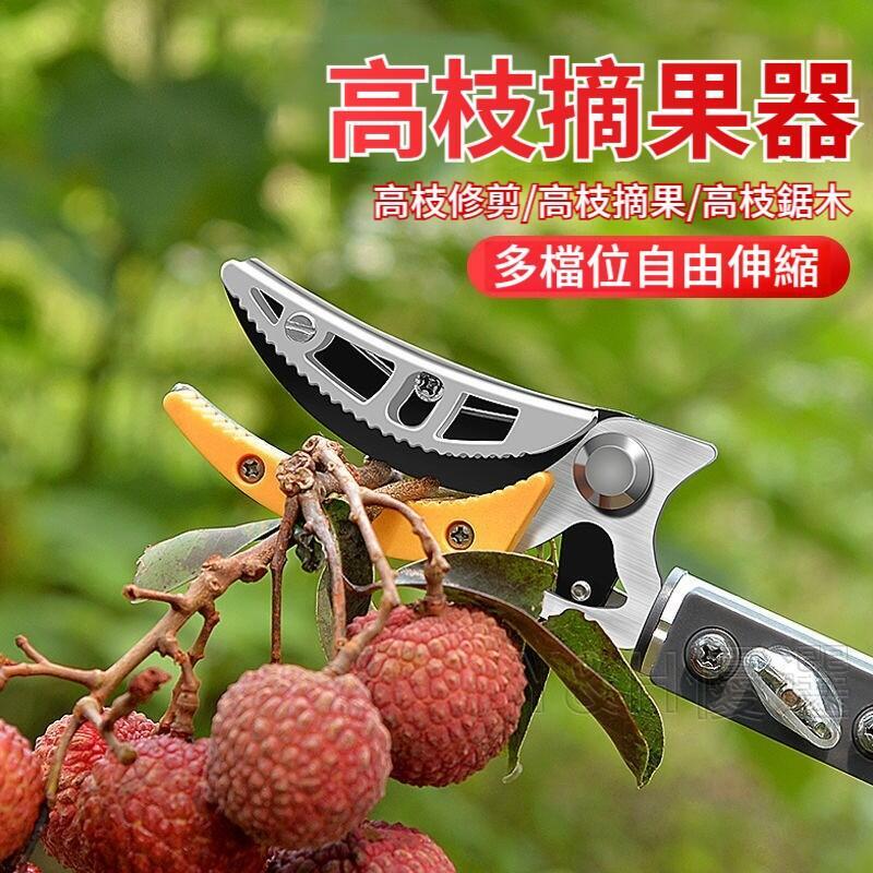 【可開發票】園藝剪刀 園林修剪 修枝剪刀 高枝剪 樹枝剪 伸縮高空剪 採摘果子 水果剪 加長 果樹剪刀