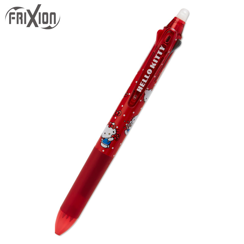 【震撼精品百貨】凱蒂貓 Hello Kitty 日本SANRIO三麗鷗 KITTY Frixion擦擦筆/三色筆(0.38mm)-紅#74021 震撼日式精品百貨
