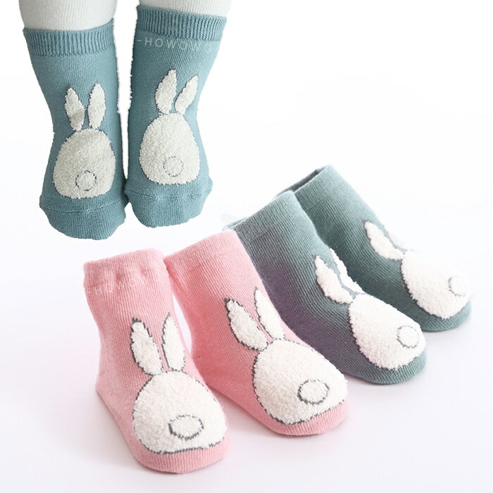 寶寶襪 小兔防滑短襪 保暖 嬰兒襪 童襪 0-4歲 CA1184 好娃娃
