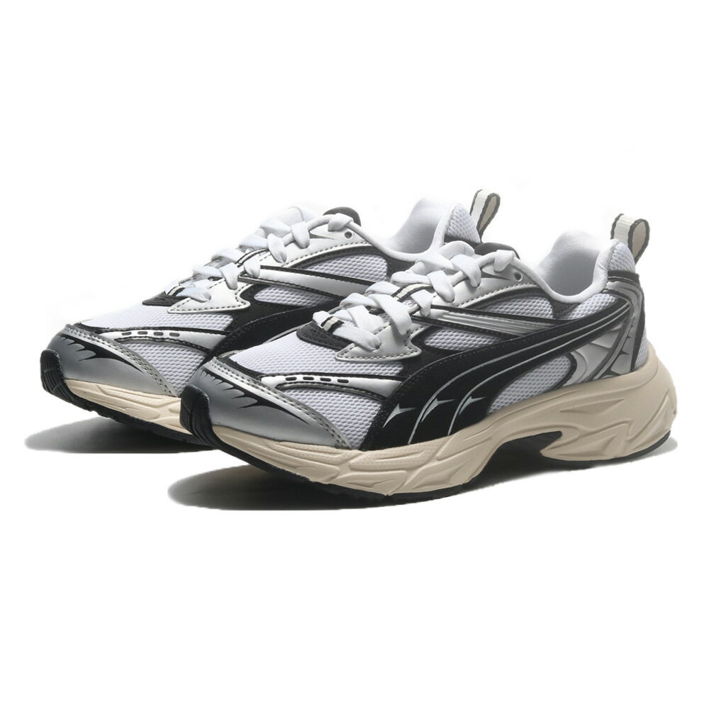 【蛇年最高折233】PUMA 休閒鞋 MORPHIC RETRO 白黑 復古 情侶鞋 男女 39592002 0