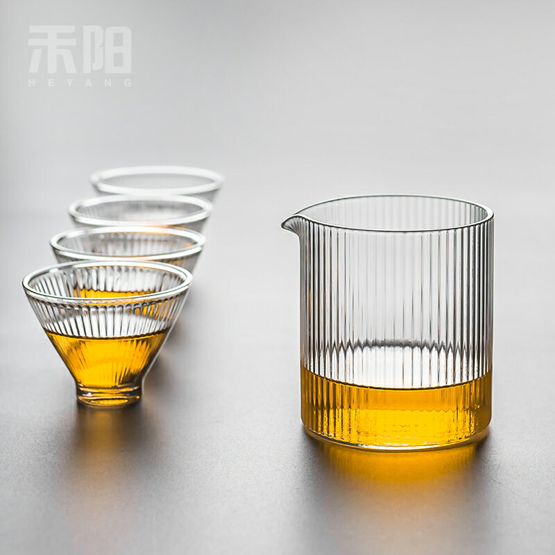 禾陽耐高溫玻璃公杯勻杯加厚公道杯分茶器耐熱高硼硅功夫茶具配件