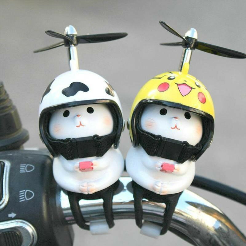 小貓咪電動車小擺件可愛內創意可愛裝飾用品自行車摩托車