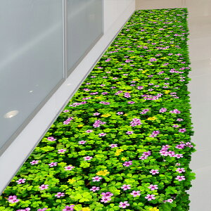 綠葉地貼自粘可移除地面裝飾過道瓷磚地板布置客廳創意墻貼畫防水