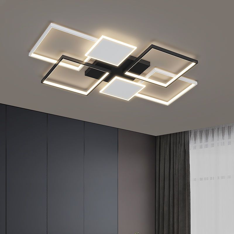 新款北歐輕奢客廳燈吸頂燈led臥室現代簡約大氣燈具全屋套餐組合