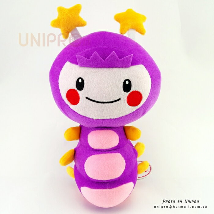 【UNIPRO】momo 亮亮 絨毛玩偶 娃娃 30公分 正版授權 紫色毛毛蟲