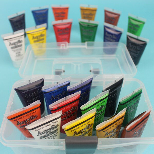 蒙納壓克力顏料 12色壓克力顏料組 25ml/一盒入(促390)~丙烯顏料 手提盒