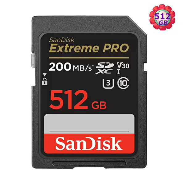 SanDisk 512GB 512G SDXC【200MB/s】Extreme Pro 633X SD UHS-I UHS 4K U3 Class 3 C10 Class 10 V30 SDSDXXD-512G 原廠包裝 相機記憶卡【序號MOM100 現折$100】