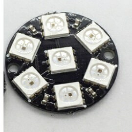 WS2812  5050 RGB LED 7位全彩驅動彩燈 圓形開發板(含稅)【佑齊企業 iCmore】