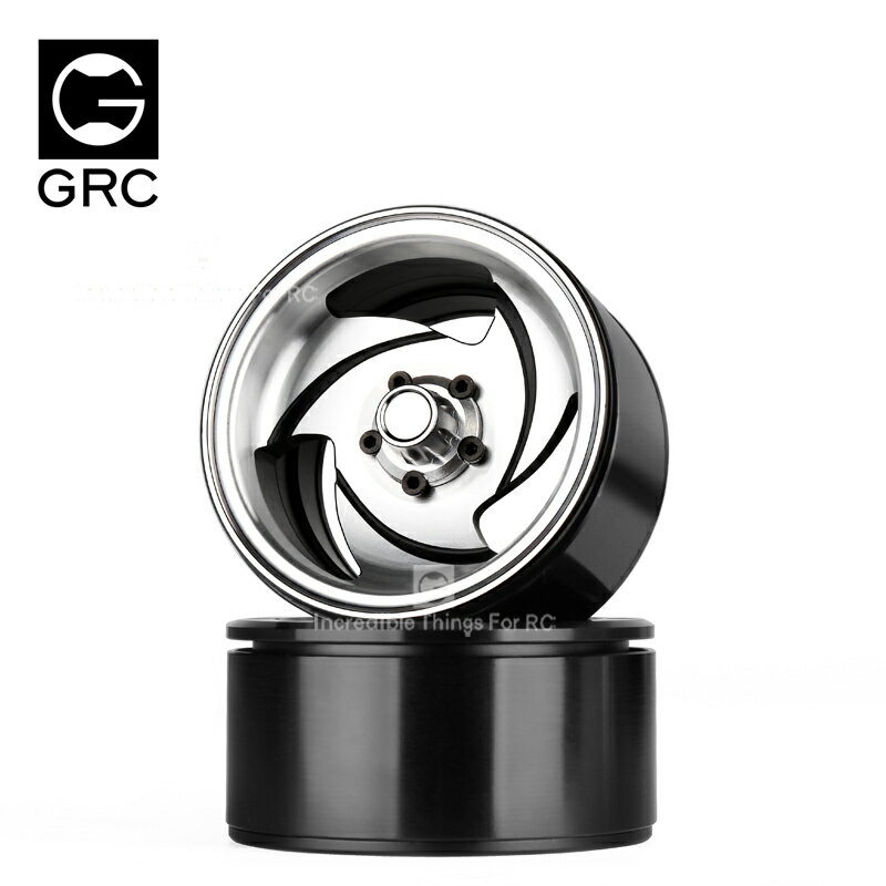 GRC 2.2寸金屬輪轂G55 仿真攀爬鎖胎輪圈復古風Axial TRX4 Bronco