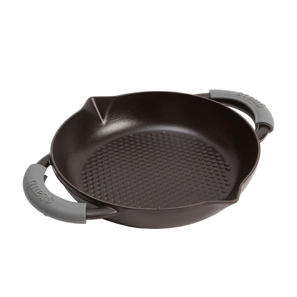 STAUB 雙耳不沾鍋 24CM 黑色 #40509-384