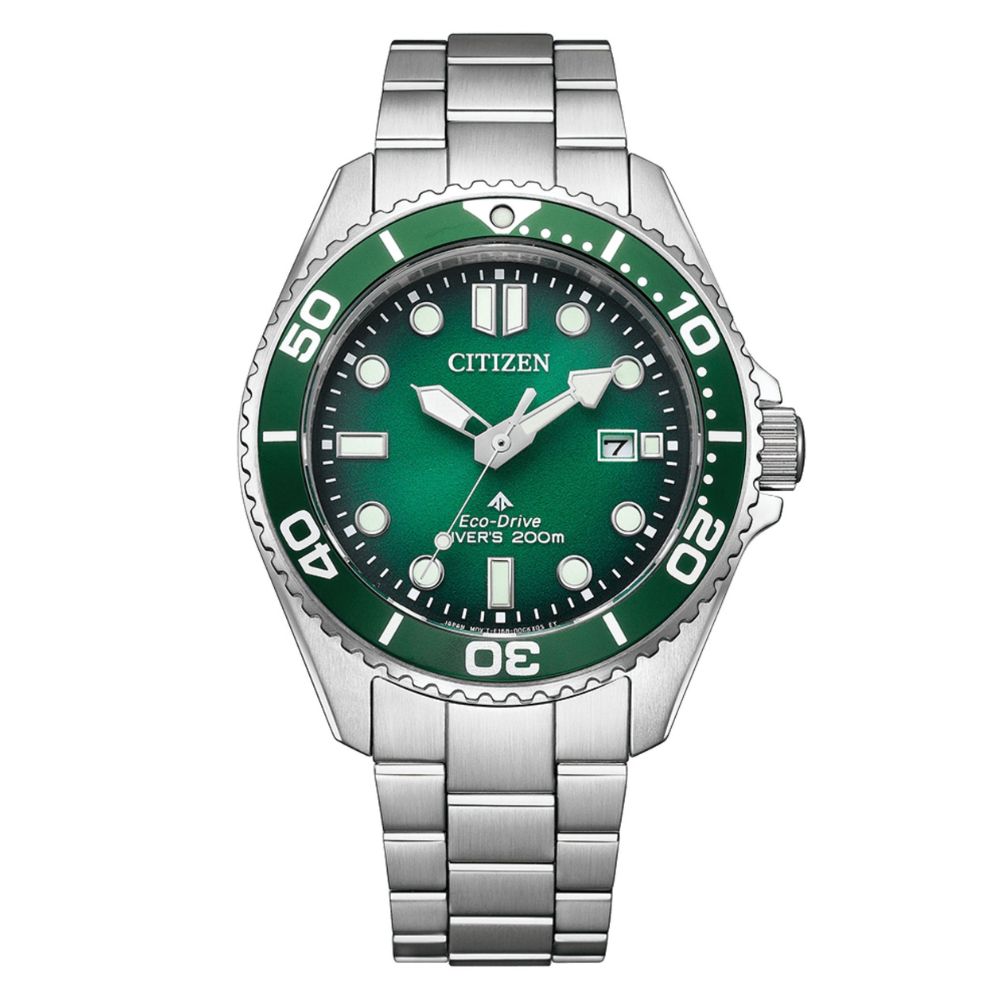 送禮首選★CITIZEN 星辰 Promaster 200米光動能潛水錶 40.6mm-綠 BN0269-50W 附提袋【全館滿額折價★APP下單點數4倍送】線上購買享_實體門市同步服務