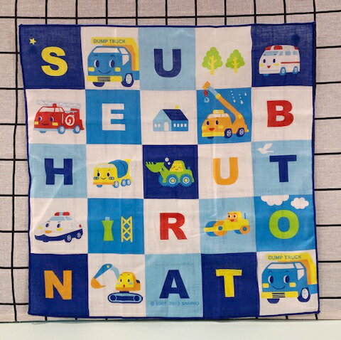 【震撼精品百貨】The Runabouts RB工程車 紗布手帕*29568 震撼日式精品百貨