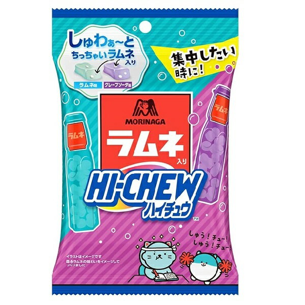 【江戶物語】森永 嗨啾 HI-CHEW 彈珠汽水/葡萄蘇打風味軟糖 68g 夾心軟糖 MORINAGA 日本原裝進口