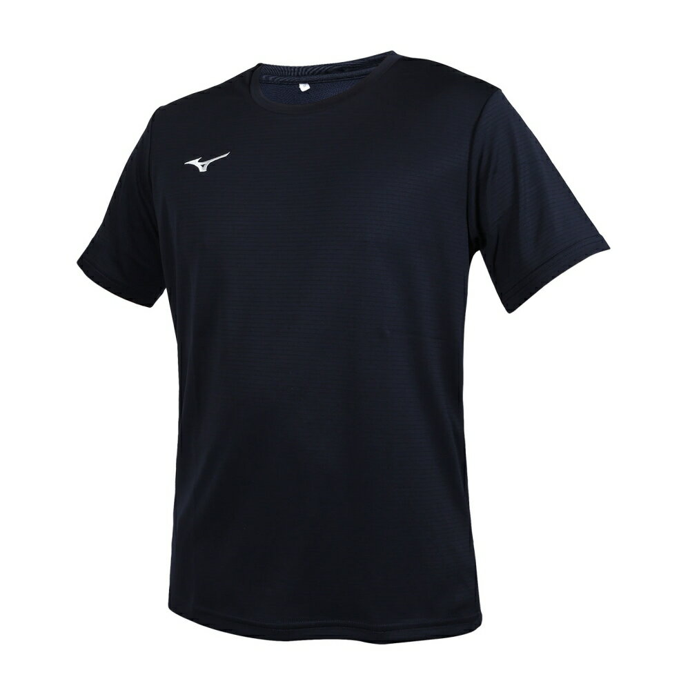 MIZUNO 男短袖T恤(免運 臺灣製 運動 上衣 休閒 咖啡紗抗臭「32TAC01114」≡排汗專家≡