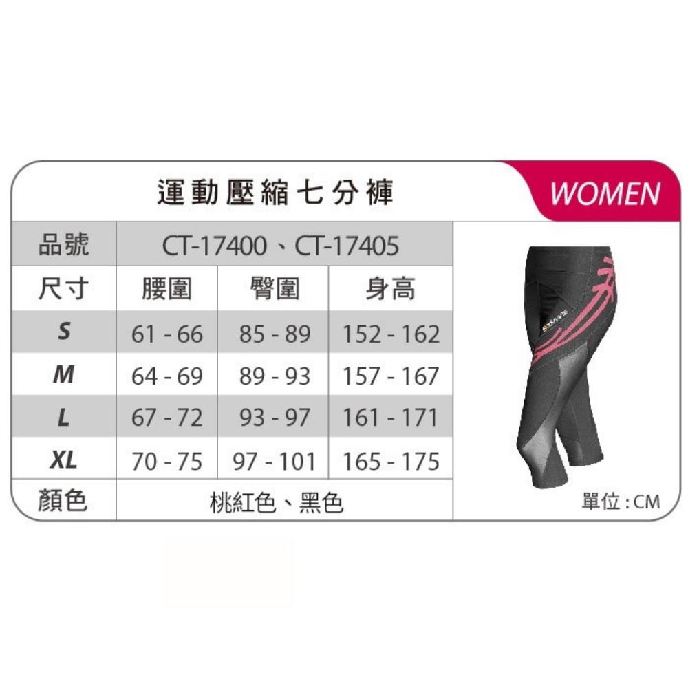 肌穩貼紮運動壓縮七分褲(骨盆/髖關節與大腿穩固)-女-1件 【BodyVine巴迪蔓】CT-17400/CT-17405 5
