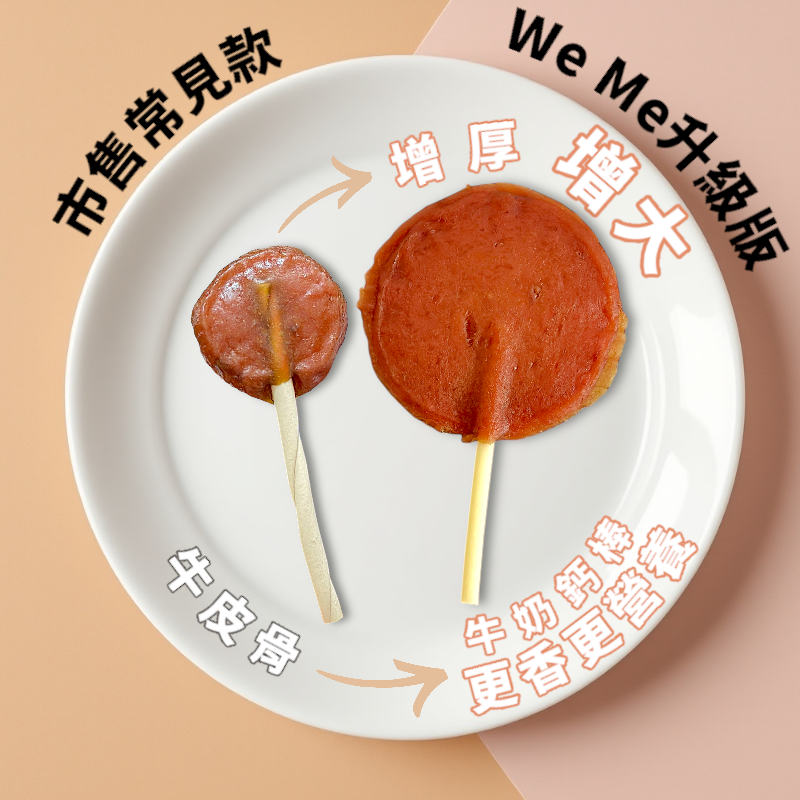 【We Me 為我 喂我】冠罐寵物點心｜全樂天最巨款🔥一支抵多支🍭超滿足咬咬快感！｜寵物點心｜純肉零食｜耐咬零食｜台灣製 8