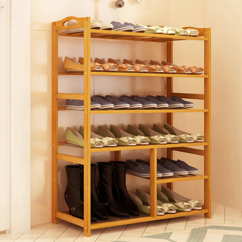 鞋架多層簡易家用鞋櫃寢室經濟型收納架組裝現代簡約楠竹置物鞋子