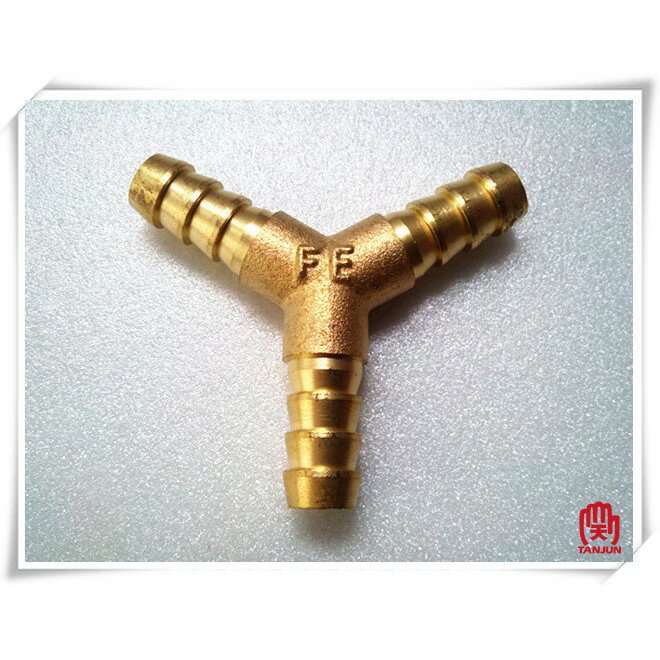 銅三插接頭Y型 5/16" x 1/4"T - 3/8"T [天掌五金]