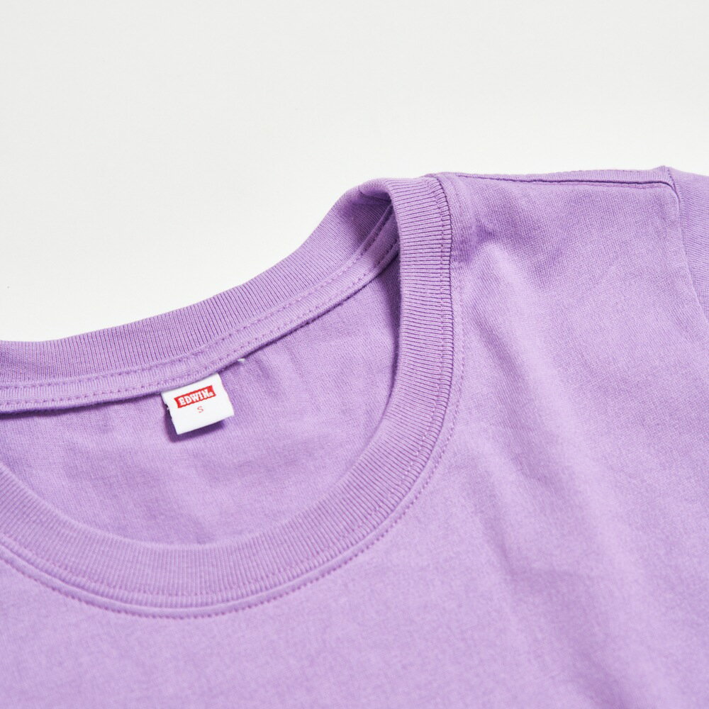 EDWIN 女款 圓點刺繡印花短袖T恤 (灰紫色) #狂降5折 4