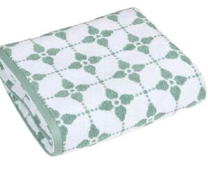 [COSCO代購4] W137734 Martha Stewart 緹花純棉浴巾 76公分 X 147公分 綠幾何