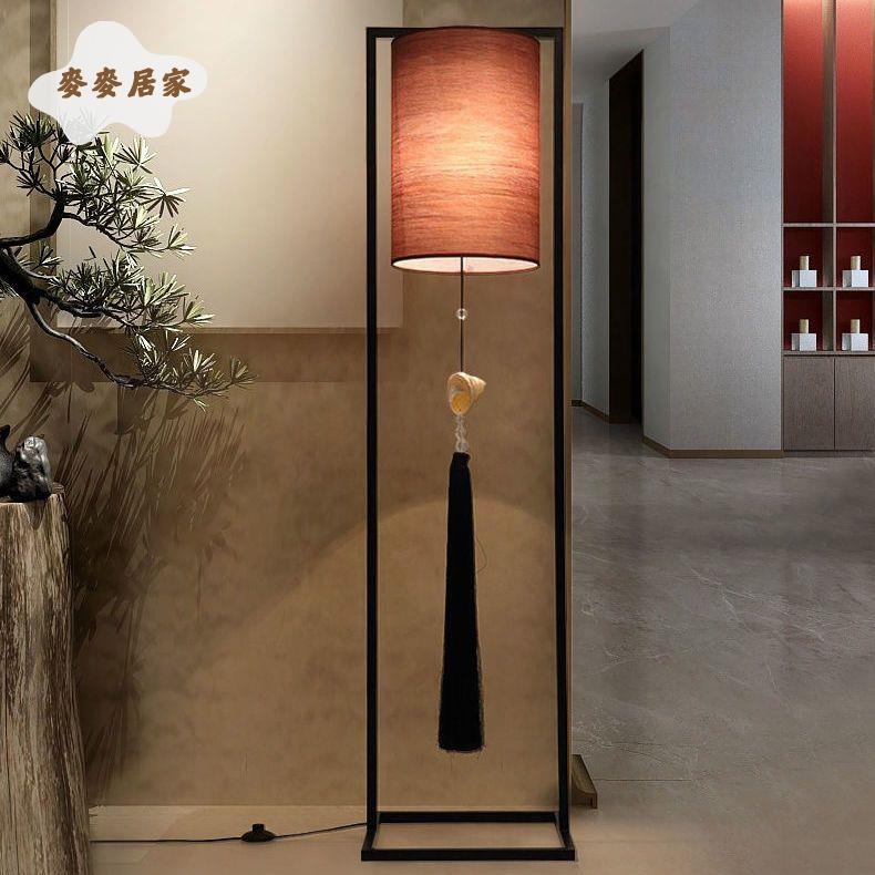 落地燈 立燈 燈具 新中式客廳臥室古典落地燈現代創意個性簡約中國風紅色書房落地燈 [DD0313]