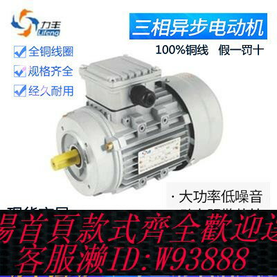 {臺灣公司貨 可打統編}YS鋁殼2/4級三相非同步交流380V全銅0.18KW--1.1KW立式臥式馬達電機