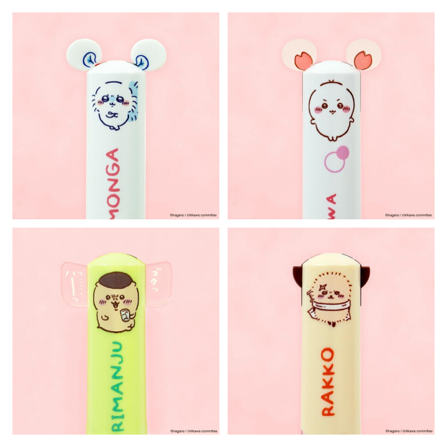Chiikaw 吉伊卡哇 原子筆  雙色原子筆 現貨 小可愛 栗子饅頭 飛鼠 海獺 萌系外觀 卡通 學生 禮物 【花屋】