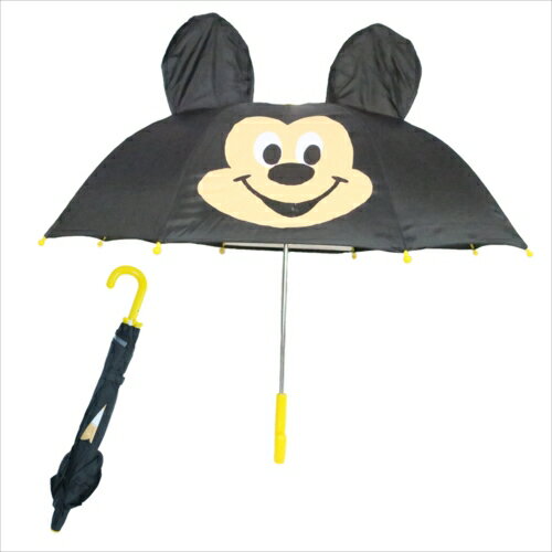 米奇 頭型中長傘 雨傘 迪士尼 兒童傘 日貨 正版授權J00012488