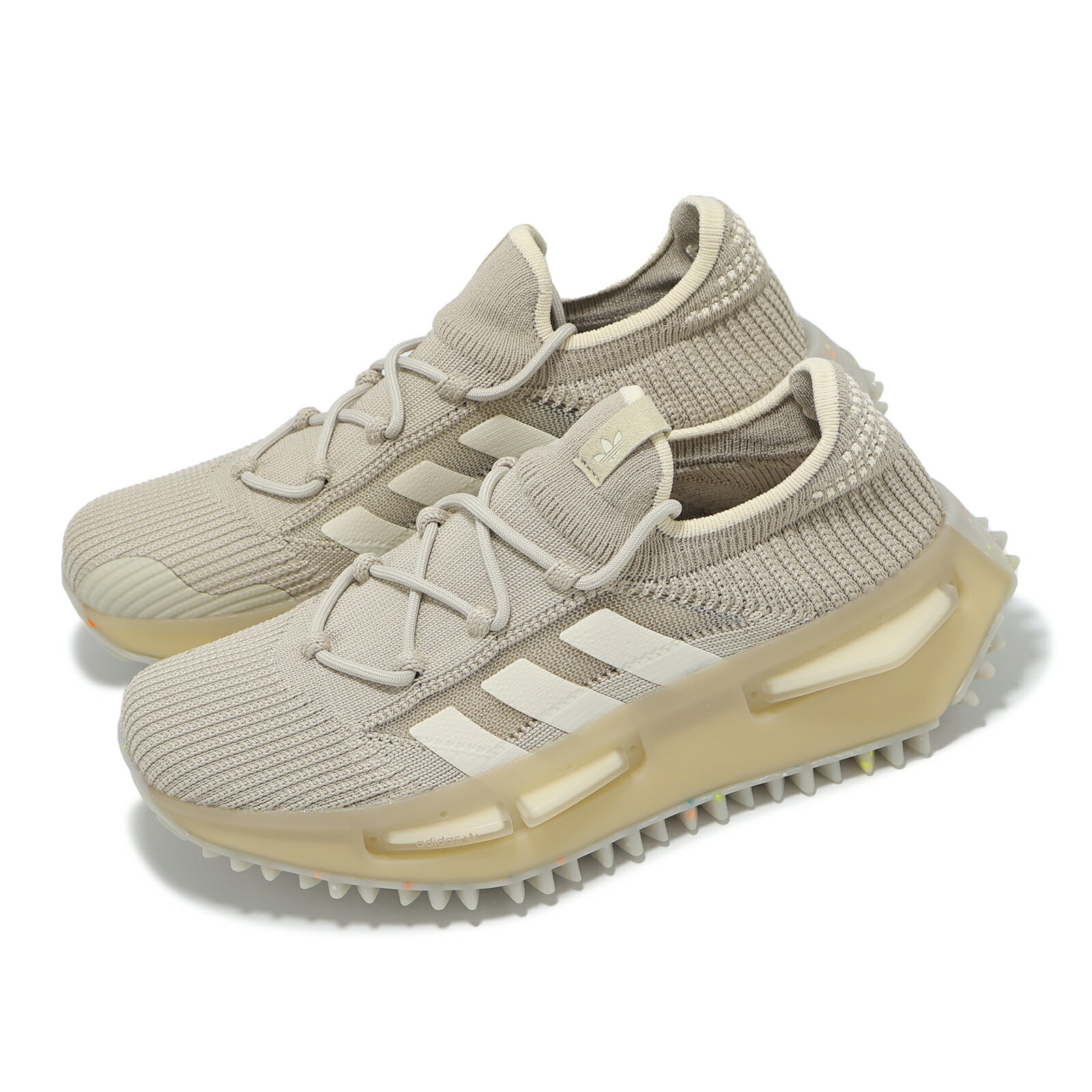 adidas 休閒鞋 NMD R1 女鞋 卡其 白 緩衝 襪套 編織 運動鞋 愛迪達 IE9551 7 adidas 休閒鞋 NMD R1 女鞋 卡其 白 緩衝 襪套 編織 運動鞋 愛迪達 IE9551 7