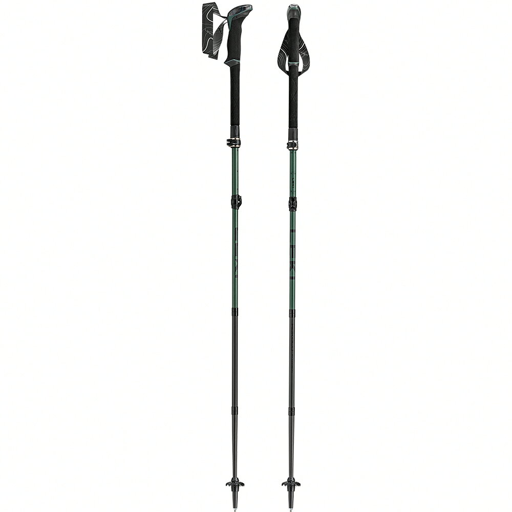 ├登山樂┤德國 LEKI Makalu FX Carbon 長握把單碳纖維折疊輕量登山杖 110-130cm 1對 65620621S