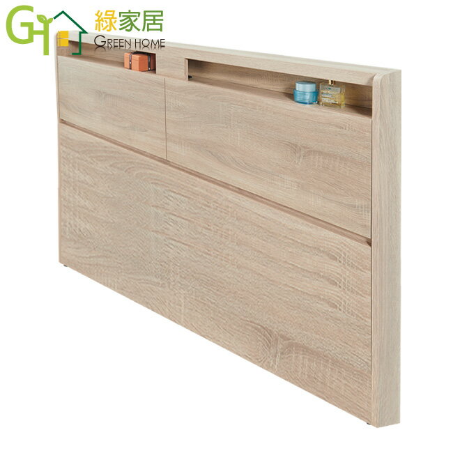 APP下單享點數4%｜【綠家居】歐地利梧桐5尺雙人可掀薄型床頭箱(不含床底+不含床墊)