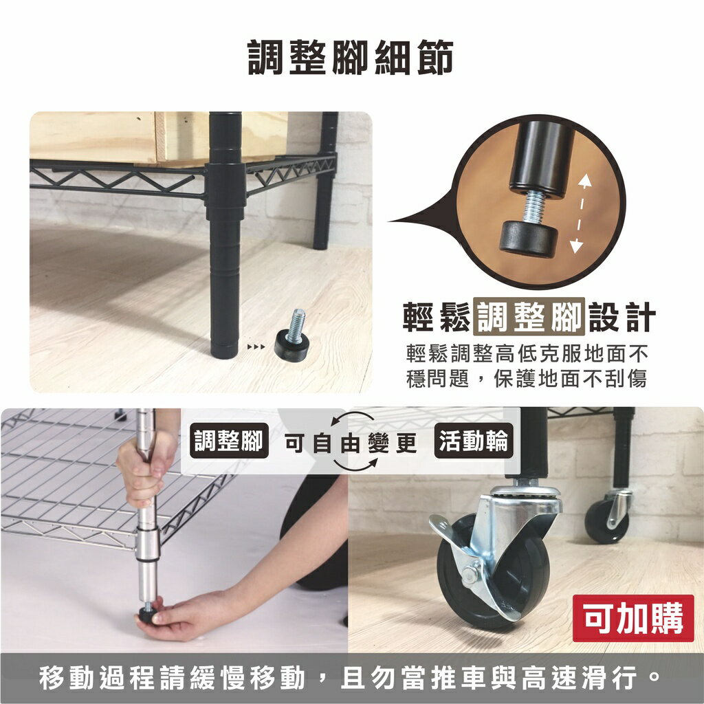 【鐵架免運 | 多尺寸】鐵架 層架 46X40系列 黑色三層/四層/五層 收納架 鐵力士架 波浪架 展示架 置物架 免工 5