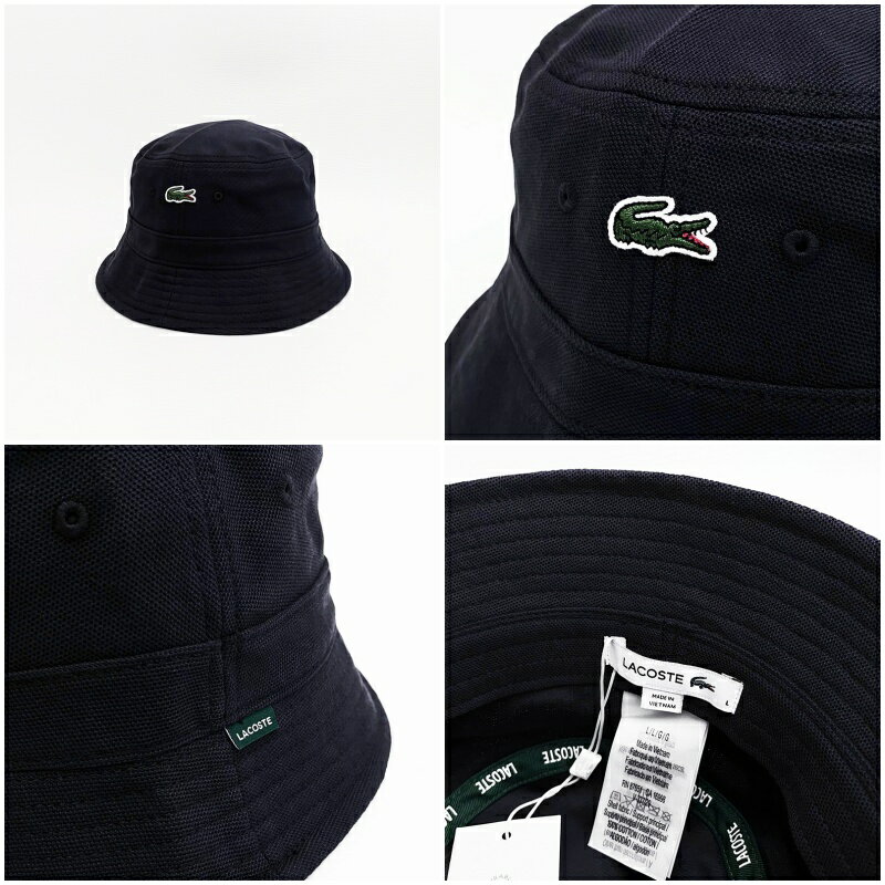 美國百分百【全新真品】Lacoste 帽子 休閒 配件 鱷魚 漁夫帽 遮陽帽 LOGO 三色 CW28 2