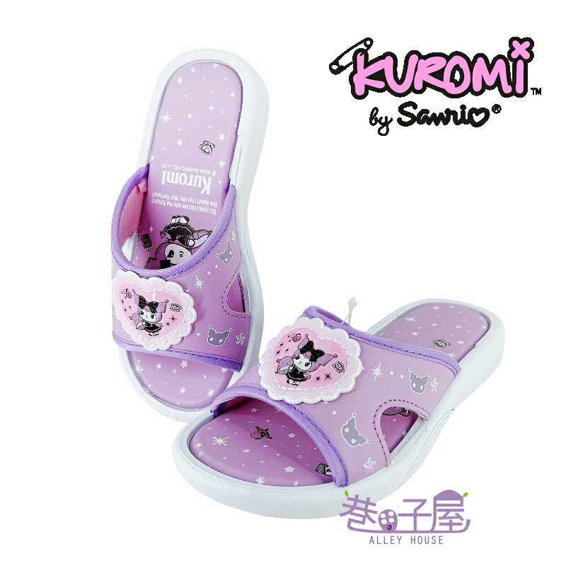 Sanrio三麗鷗 KUROMI庫洛米 童鞋 造型 防水 拖鞋 運動拖鞋 [824746] 紫 MIT臺灣製造【巷子屋】