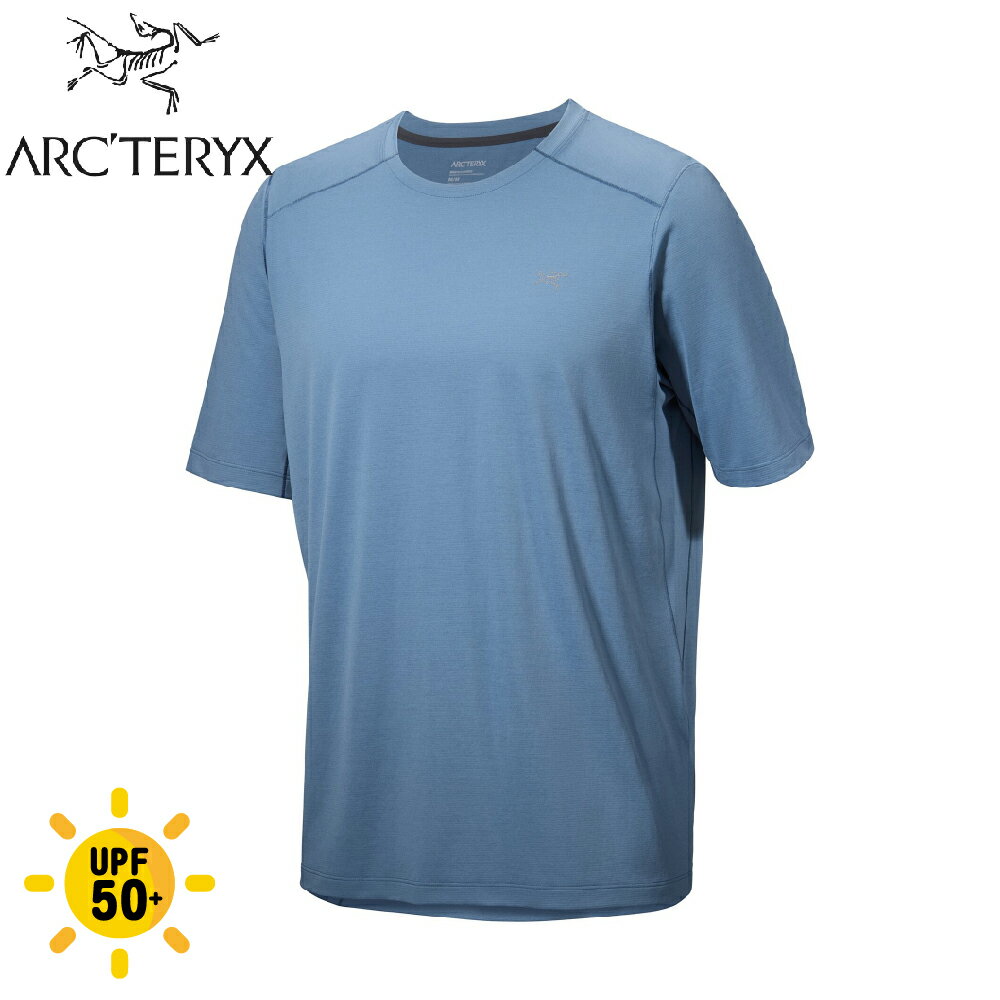 【ARC'TERYX 始祖鳥 男 Cormac 快乾短袖圓領衫《石洗雜藍》】X000007664/排汗衫/休閒短袖