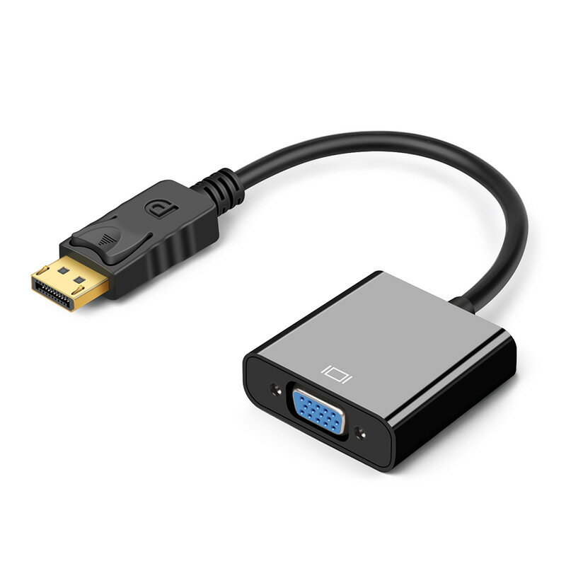 工廠批發 大DP轉VGA轉換器公對母臺式電腦遊戲顯示卡高畫質DP連接線【宜家良品百貨】