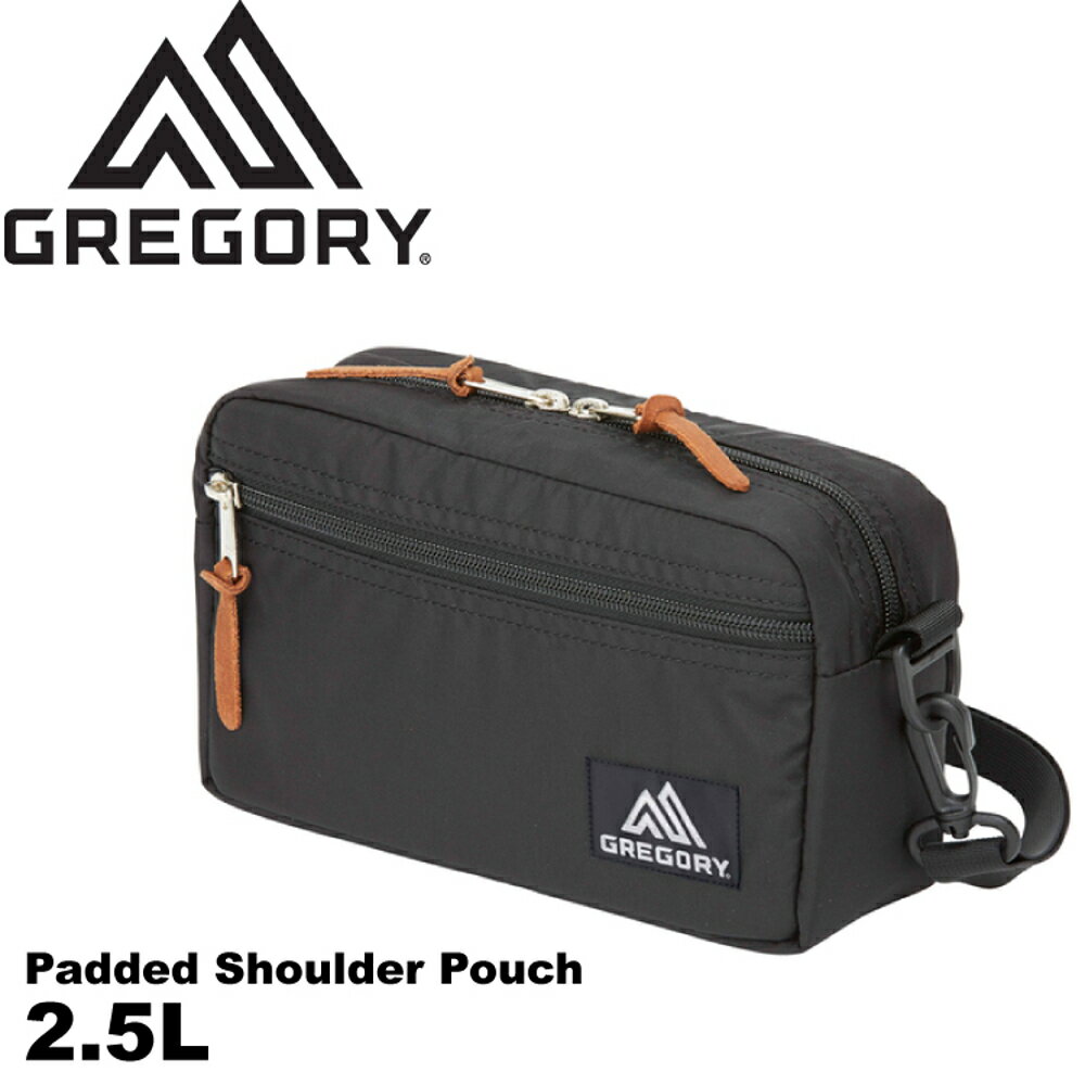 【GREGORY 美國 Padded Shoulder Pouch 斜背包《黑》2.5L】65380/日系休閒包/側背/斜背/腰掛/休閒包