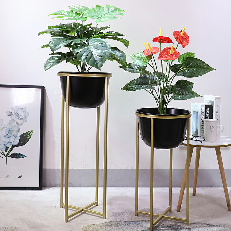 北歐ins風家居模擬綠植室內花架裝飾品擺件客廳創意假植物觀盆栽
