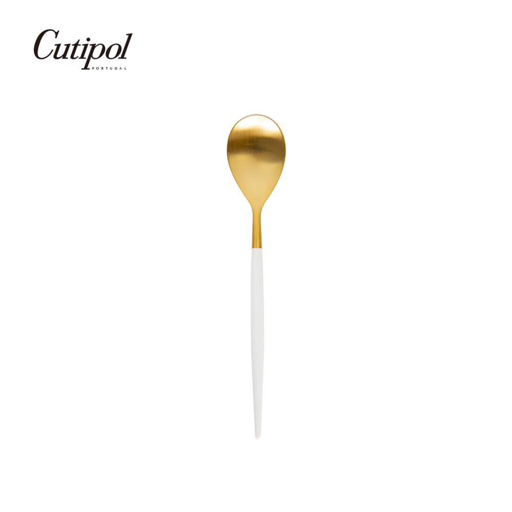 葡萄牙 Cutipol MIO系列個人餐具-12cm咖啡匙 (白金)
