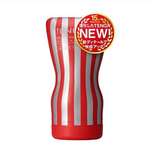 【官方正品+贈潤滑液】TENGA SQUEEZE TUBE CUP 揉捻杯 標準版 TOC-202【飛機杯 自慰器 自慰罐 情趣用品 手持飛機杯 自慰杯 男性情趣商品】